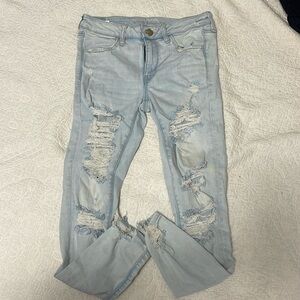 American eagle ripped jeans.